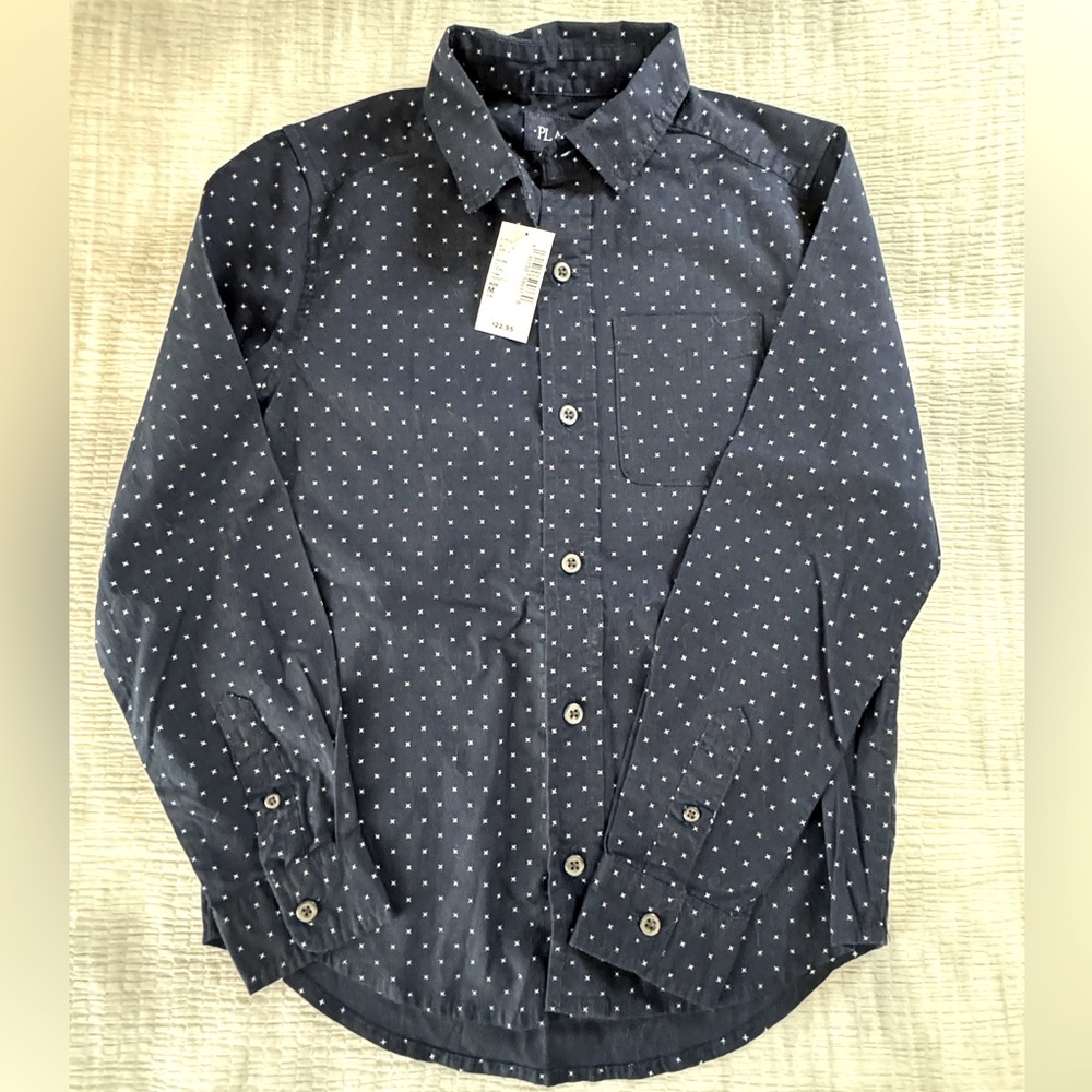 Boy's Children's Place Long Sleeve Button Down M
